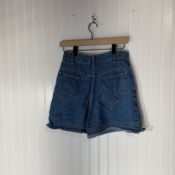 VTG Y2K 90s No Boundaries High Rise Denim Shorts Size 7 Blue 100% Cotton Grunge - Picture 2 of 8